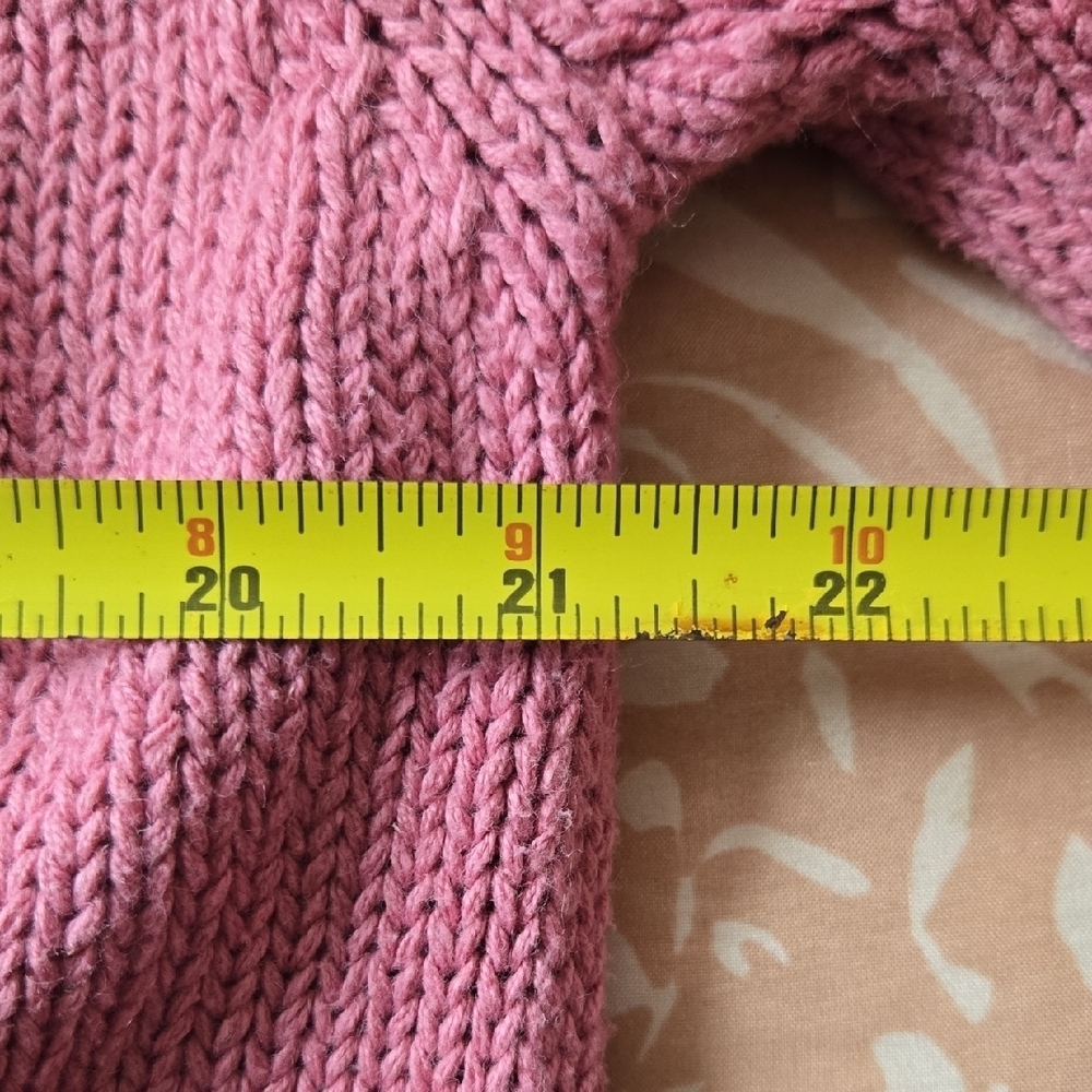 Vintage Bonnie Evans Cardigan Sz Large. Pink Mauve Rose Sweet Feminine Romantic - Picture 8 of 9